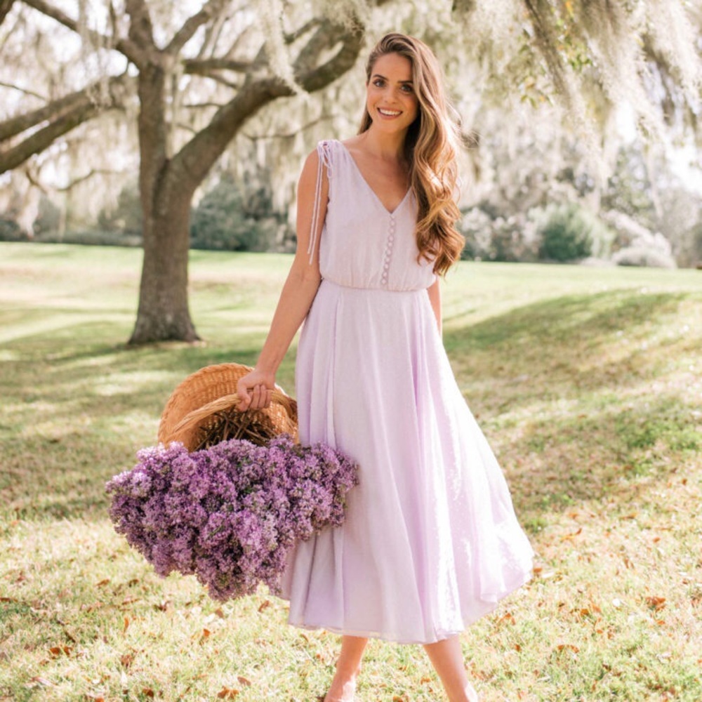 Gal Meets Glam Hillary Dress in Lilac, Size 0